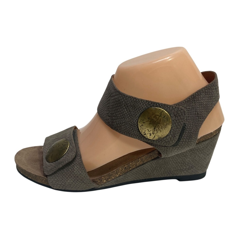 Taos Carousel 2‎ Suede Leather Wedge Strap Sandal EU 38 US 8-8.5 Shoes Women